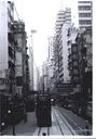 British era double decker buses and trams still run in downtown Hong Kong.